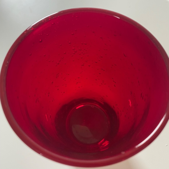 San Miguel hand blown art glass vase bubble Spain - Picture 3 of 7